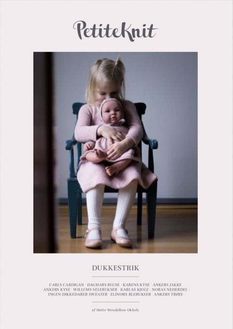 Hovedbilde Dukkestrikk, trykt hefte Petiteknit