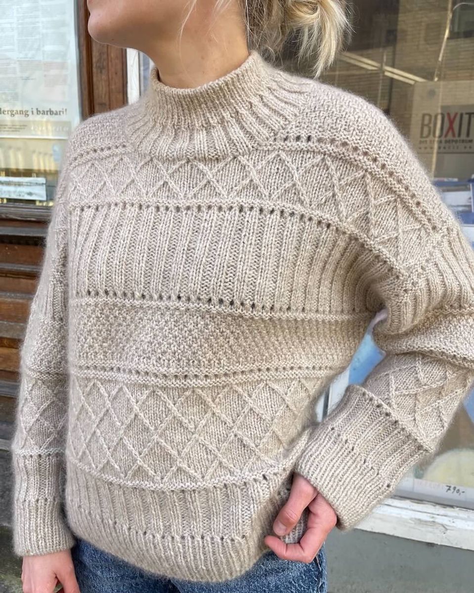 Mønster Ingrid sweater Petiteknit