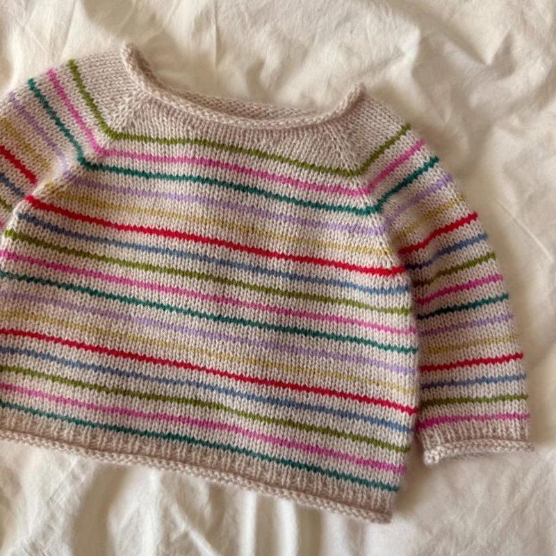 Mønster Frankie sweater baby Petiteknit