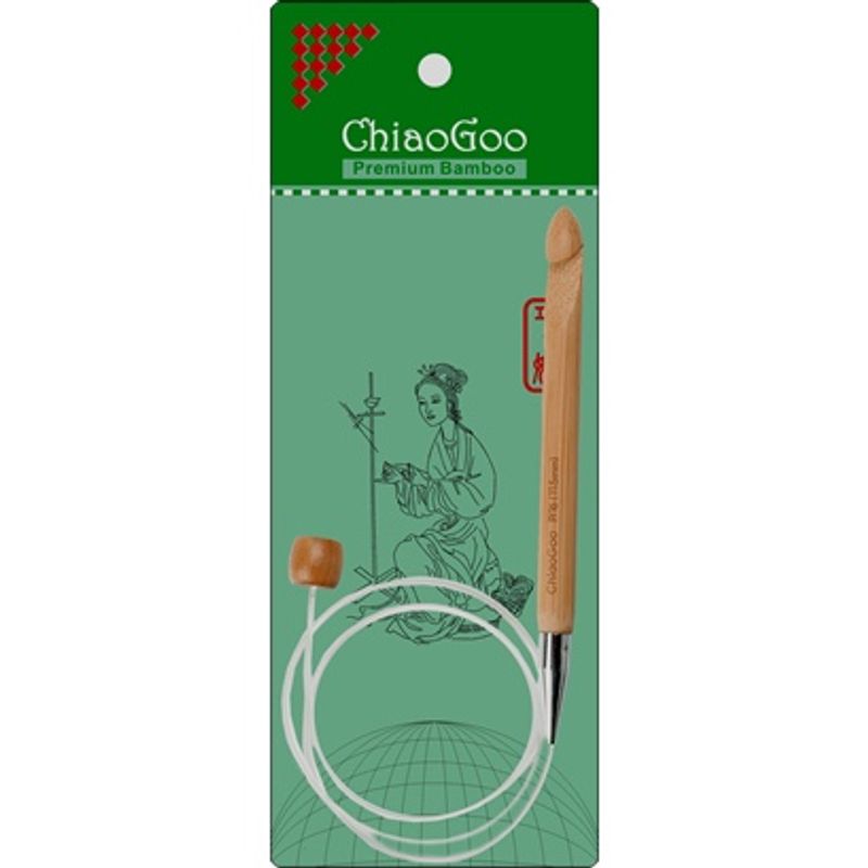 Fleksibel tunisisk heklenål/hakkenål 80 cm ChiaoGoo