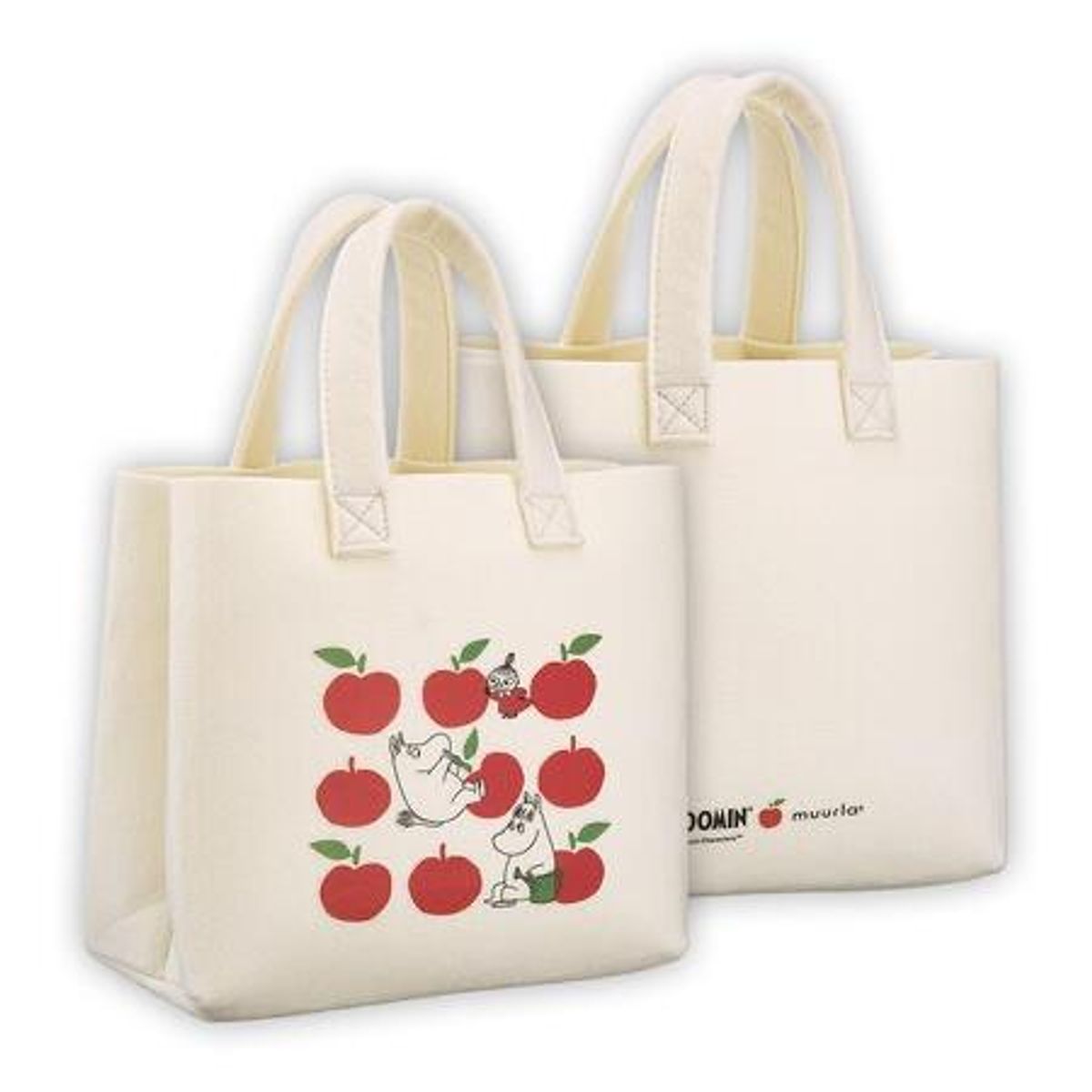 Mummi bag - glade epler 25x25 cm.