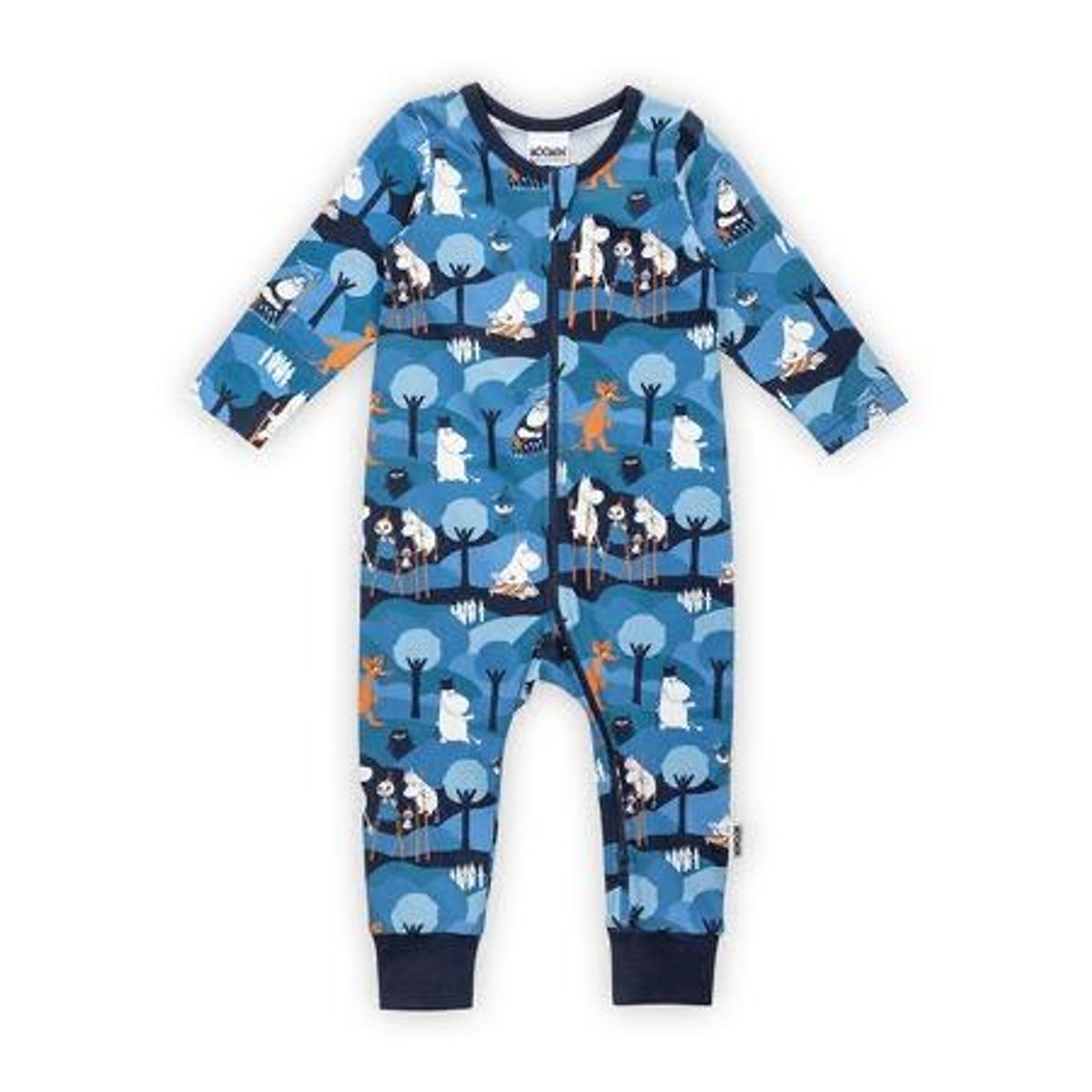 Mummi pyjamas - eventyr blå babyklær fra mummi